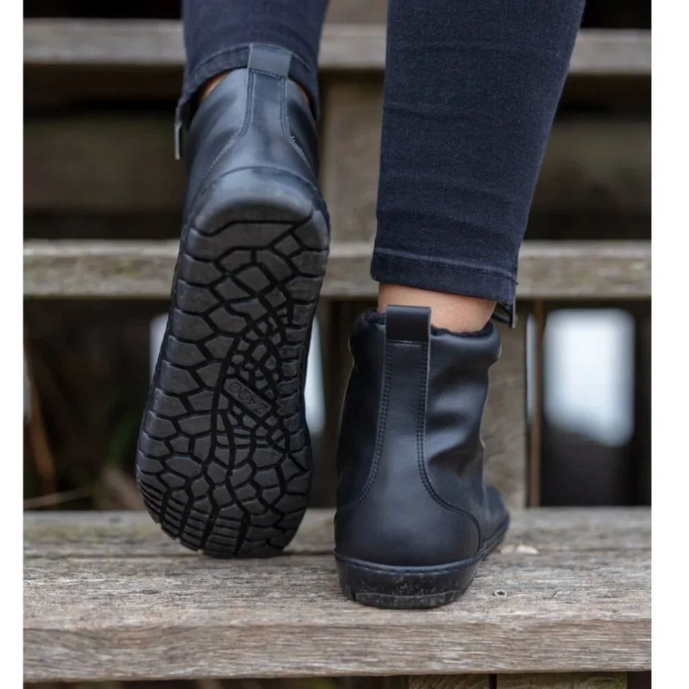 ZAQQ Quintic Vegan Barefoot Winter Boots in Black with Zipper size EU37 - Picture 7 of 9